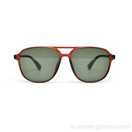 Marco de borde completo de color rojo moda buena buena lentes gafas de sol